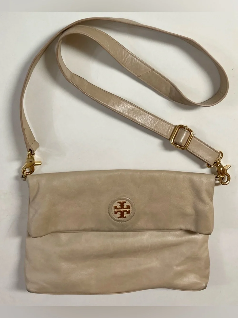 Tory Burch Dena Foldover Crossbody - Picture 1 of 12